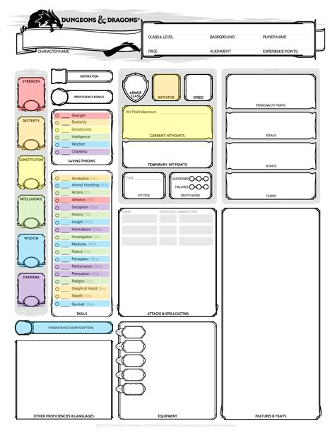 D&D Character Sheets .